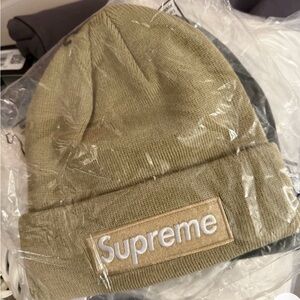 Supreme Khaki Knit Beanie